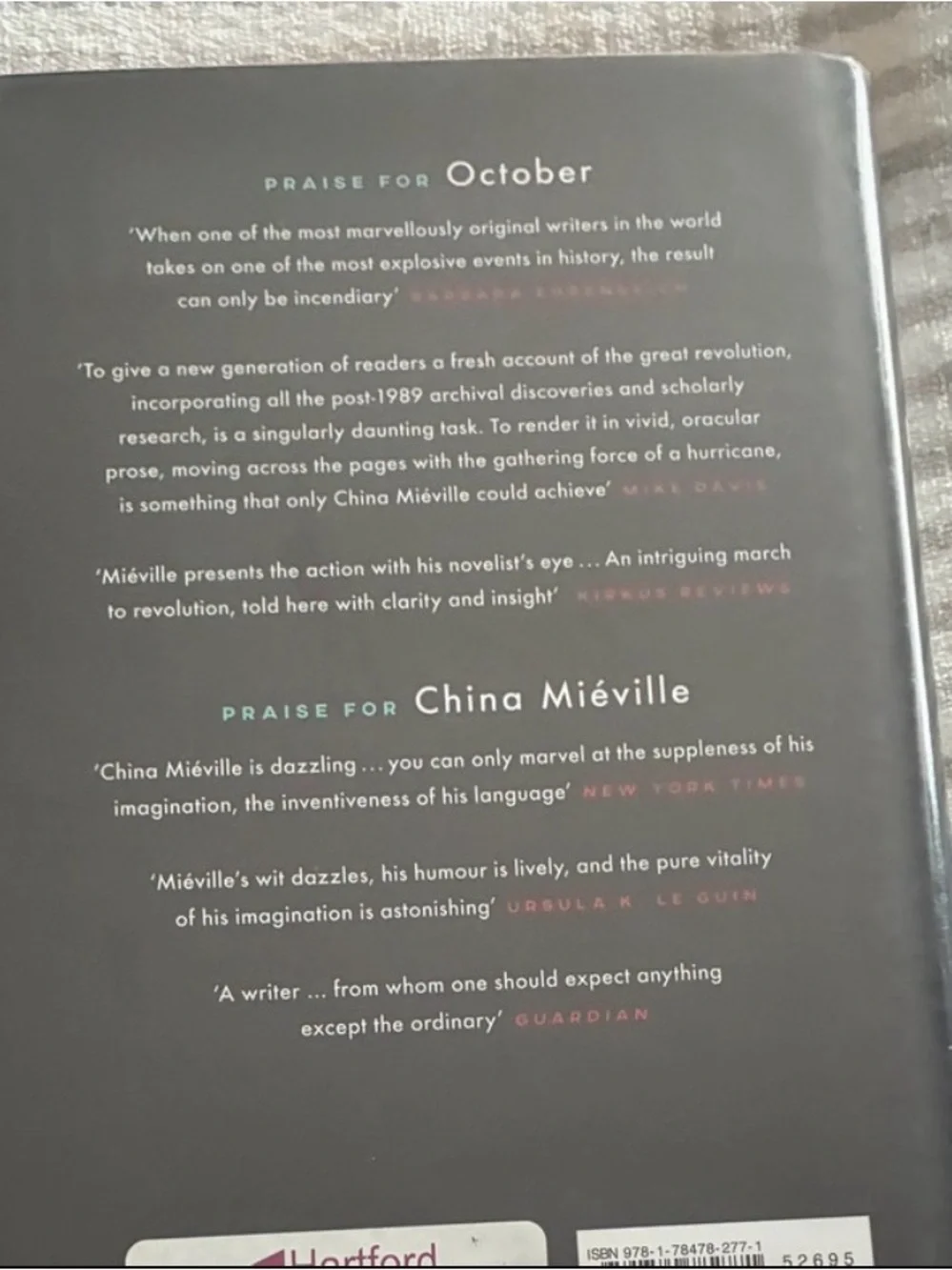 October; The Story of the Russian Revolution by China Mieville